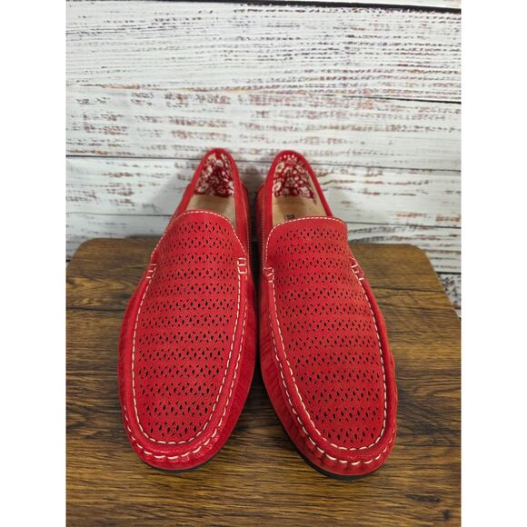 Stacy Adams Men's Cicero Perforated Moc Toe Slip-on Driving Style Loafer size 12 - Picture 2 of 7